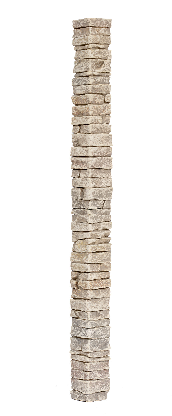 Stacked Stone Corner - Rose Frost